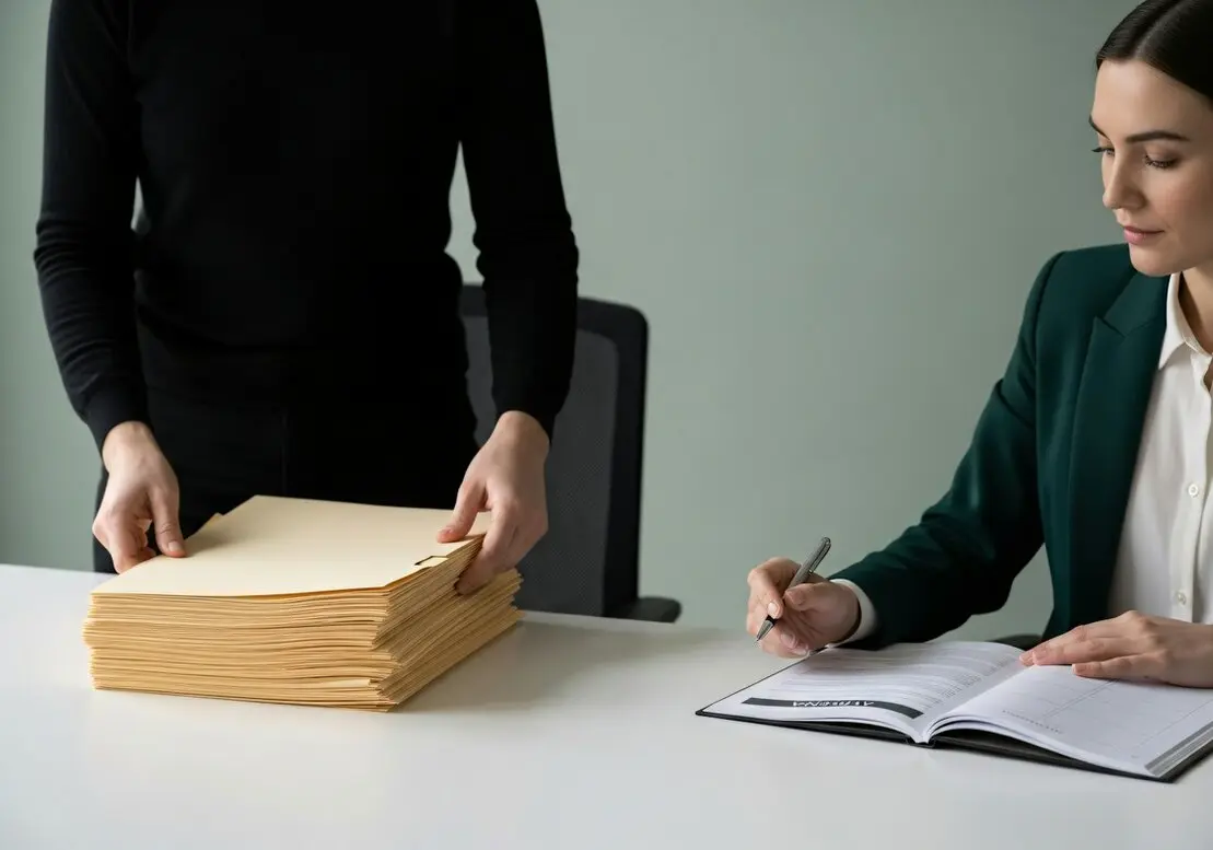 Osobné stretnutie s klientom v kancelárii